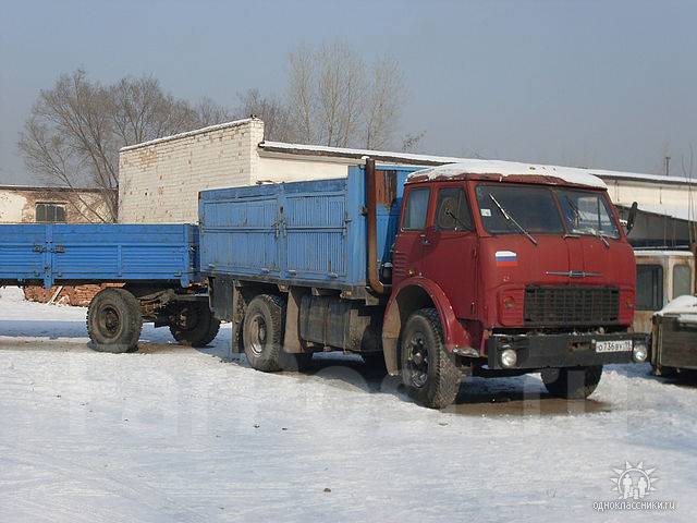 маз с прицепом 
