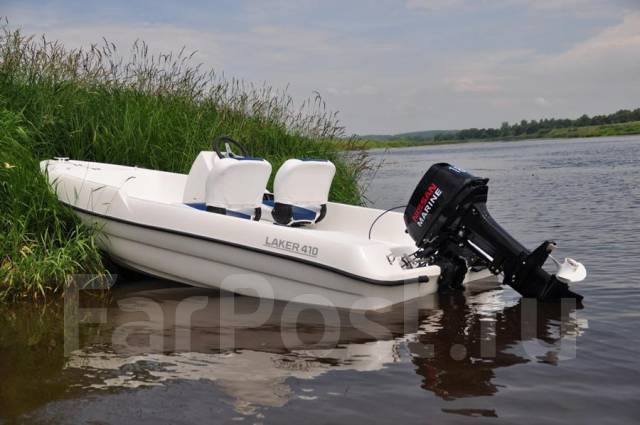 Отдых на стеклопластиковой лодке Laker 410
