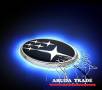 Подсветка под логотип, эмблему Subaru (Субару) Синий 140 мм x 73 мм