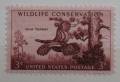 1956 США Дикая индейка (сохранение природы). 1 марка Чистая