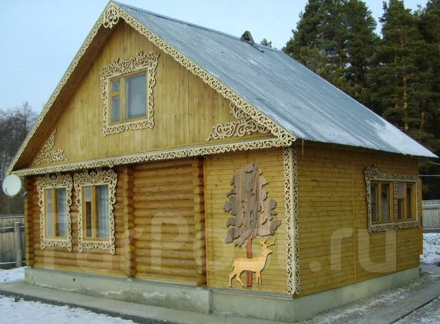 Украшение деревянного дома фото