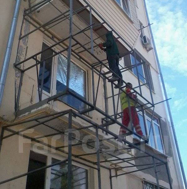 Пошаговая установка балкона на 5 этаже..
