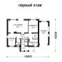 Проект дома из кирпича 7-194П. 100-200 кв. м., 2 этажа, 8 комнат, бетон