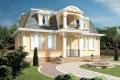Проект дома из кирпича 17-266К. 300-400 кв. м., 2 этажа, 6 комнат, кирпич