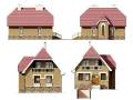 Проект дома из кирпича 12-174К. 300-400 кв. м., 2 этажа, 6 комнат, кирпич
