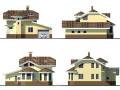 Проект дома из кирпича 3-187К. 100-200 кв. м., 2 этажа, 7 комнат, бетон