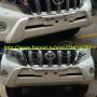 Накладка на бампер. Toyota Land Cruiser Toyota Land Cruiser Prado, GDJ150L, TRJ12, GDJ150W, GDJ151W, GRJ150L, TRJ150, GRJ150W, GRJ151W, TRJ150W. Под з...