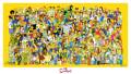 Плакат "Симпсоны, все герои". "The Simpsons".