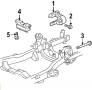 Подушка коробки передач. Chevrolet Blazer Chevrolet Silverado Chevrolet Avalanche Chevrolet Suburban