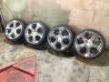 Шикарные хромированные диски Lowenhart R19 с летней резиной. 8.0/9.0x19 5x114.30 ET35/35