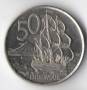 50 центов 2006г. Новая Зеландия. Английский военный корабль Индевор.