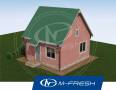 M-fresh Main room (Проект дома подойдёт для поселения на природе). до 100 кв. м., 1 этаж, 1 комната, каркас