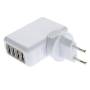 Блок питания 5V/2000mAh на 4 USB для iPhone 4S, 5, iPad 3