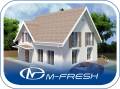 M-fresh Adrenaline! (Проект современного красивого дома с мансардой! ). 200-300 кв. м., 1 этаж, 4 комнаты, бетон