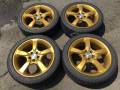 Золотые оригинальные спорт-диски Subaru Legacy B4 5*100+Зима 215/45/17. 7.0x17 5x100.00 ET55