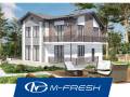 M-fresh Santa Monica-зеркальный (Проект 2-этажного дома с витражами! ). 200-300 кв. м., 2 этажа, 5 комнат, бетон