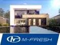M-fresh Plaza! -зеркальный (Проект с просторной гостиной с витражами! ). 300-400 кв. м., 2 этажа, 5 комнат, кирпич