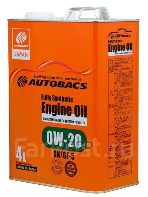 Масло Моторное Autobacs Engine Oil 0W 20 Sn Gf 5 4Л A01508395 Autobacs