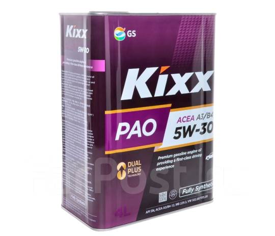 Жидкость моторная 5W-30 KIXX PAO A3/B4 SN/C L209044TE1 4л ...