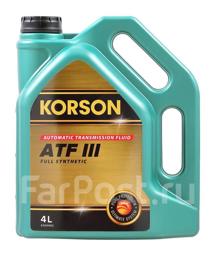 Авт. транс. синт. масло) ATF III FULL Synthetic 1л Korson KS00061,  синтетическое, 1,00 л. в наличии. Цена: 962₽ в Иркутске