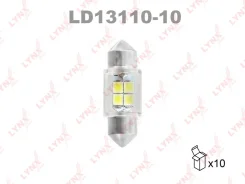 ����� ������������ LED C10W T11x31 12V SV8,5-8 SMDx4 6800K LYNXauto LD1311010 LD1311010 ����