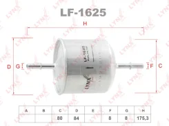 ��������� ������ ��� Volvo S80, Volvo V70, Volvo S60 LYNXauto LF-1625 LF1625 ����