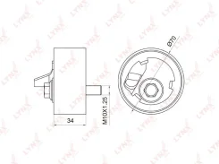 ����� �������� ����� ��� ��� Subaru Legacy, Subaru Impreza LYNXauto PB-1056 PB1056 ����