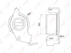 ����� �������� ����� ��� ��� Mitsubishi Carisma, Mitsubishi Lancer, Mitsubishi Galant V LYNXauto PB-1040 PB1040 ����