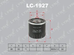 �������� ������ ��� Suzuki Grand, Renault Laguna III, Renault Megane III LYNXauto LC-1927 LC1927 ����