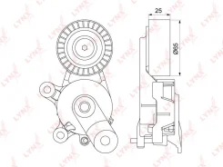 ���������� ����� ��������� ������������ ��� Volkswagen GOLF, Volkswagen POLO, SEAT Ibiza LYNXauto PT-3099 PT3099 ����