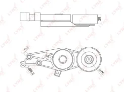 ���������� ����� ��������� ������������ ��� AUDI A4, AUDI A6 LYNXauto PT-3001 PT3001 ����