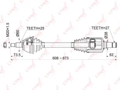 ������ � ����� �������� ����� ��� Mercedes-BENZ B-Class B, Mercedes-BENZ A-Class A LYNXauto CD-1078 CD1078 ����