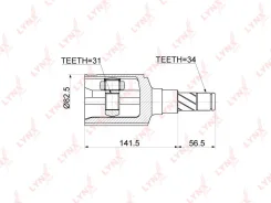 ���� ���������� �������� ������ � ����� ��� Chevrolet Cruze LYNXauto CI-3767 CI3767 ����
