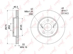 ���� ��������� ������������� (275x22) | ����� | LYNXauto BN1171 BN1171 ����