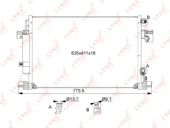 �������� ������������ � ���������� ��� Mitsubishi Lancer, Mitsubishi ASX, Mitsubishi Outlander LYNXauto RC-0074 RC0074 ����
