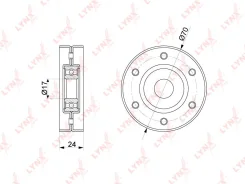 �������� ����� ��������� ������������ ��� Volkswagen BORA, Volkswagen GOLF, Skoda Octavia LYNXauto PB-5213 PB5213 ����