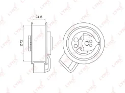 ����� �������� ����� ��� ��� Volkswagen Passat, Skoda Superb 1.8 LYNXauto PB-1009 PB1009 ����