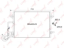 �������� ������������ ��� Volkswagen Passat, Skoda Superb LYNXauto RC-0520 RC0520 ����