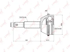 ���� �������� �������� ������ � ����� ��� FORD Transit LYNXauto CO-3668A CO3668A ����