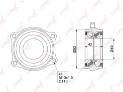 ������� ������ ������ ������ ����� ��� Mercedes-BENZ C-Class, Mercedes-BENZ E-Class, Mercedes-BENZ SL LYNXauto WB-1474 WB1474 ����