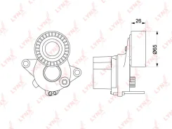 ���������� ����� ��������� ������������ ��� Mercedes-BENZ C-Class, Mercedes-BENZ E-Class, Mercedes-BENZ CLS LYNXauto PT-3217 PT3217 ����