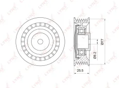 �������� ����� ��������� ������������ ��� Volkswagen Transporter IV, Volkswagen LT LYNXauto PB-5036 PB5036 ����