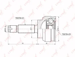 ���� Mitsubishi Lancer 00- ������. LYNX CO5533 ����