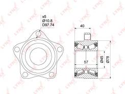 ������� ��������� ������ ������ � ����� ��� FORD Transit LYNXauto WB-1007 WB1007 ����