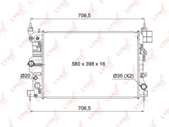 �������� ���������� ������ MT ��� Chevrolet AVEO, OPEL Mokka LYNXauto RB-1009 RB1009 ����