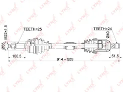 ������ � ����� Nissan Almera 06- ���. LYNX CD1092 ����