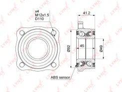 ������� ������ ������ ������ ����� ��� BMW 5, BMW 7, BMW 6 LYNXauto WB-1475 WB1475 ����