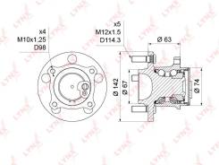������� ������ ������ ������ ����� ��� Mazda 3, Mazda 5 LYNXauto WH-1214 WH1214 ����