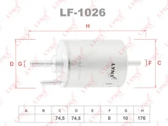 ��������� ������ ��� AUDI A6, AUDI A4, AUDI A8 LYNXauto LF-1026 LF1026 ����