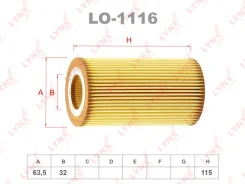 �������� ����������� ������ ��� BMW 3, Rover 75, LAND Rover Freelander LYNXauto LO-1116 LO1116 ����